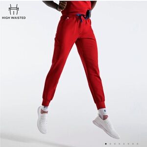 FIGSx team USA high waisted Zamora jogger scrub bottoms- NWT